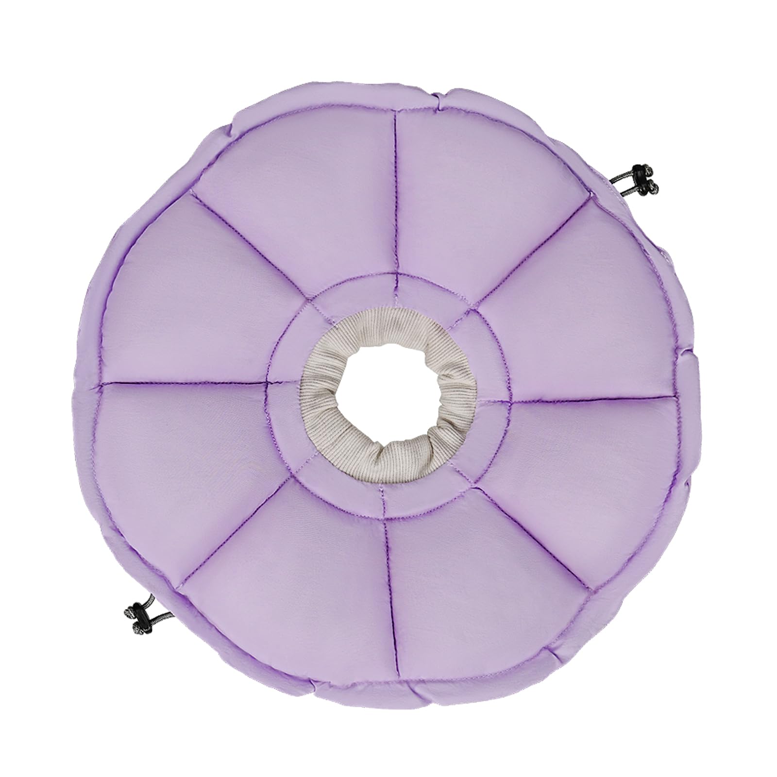 Verstellbare Halskrause für Katzen,Weiche wasserdichte Genesungshalskrause Nach Operationen für Katzen mit Blumenmuster (Lila,S)