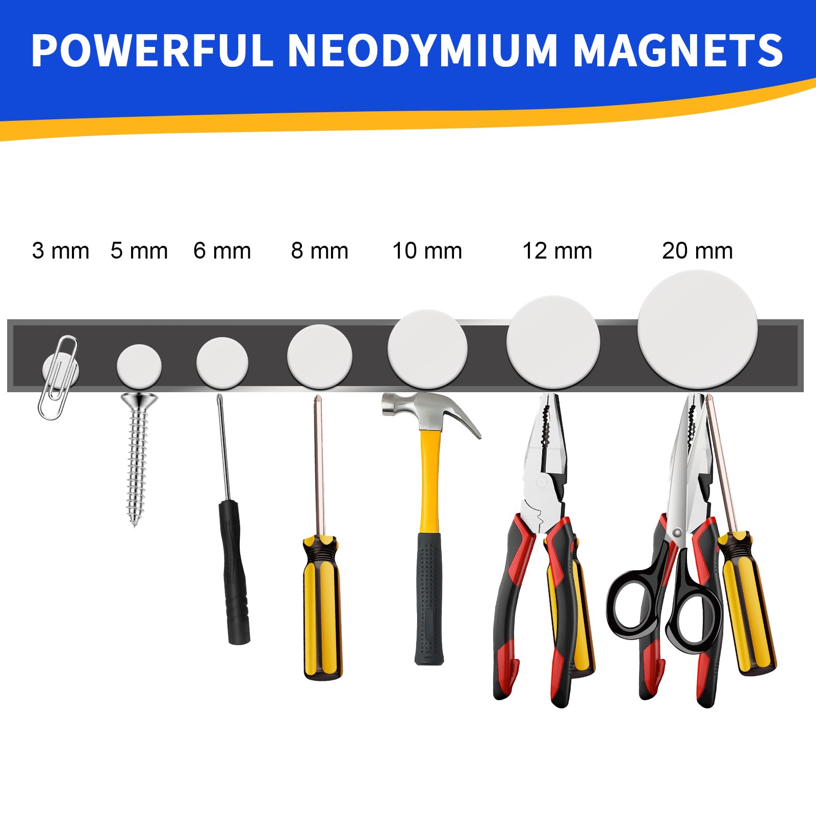 Small Magnets, 7 Sizes Neodymium Magnets for Crafts, 290 Pack — Amazon image 5