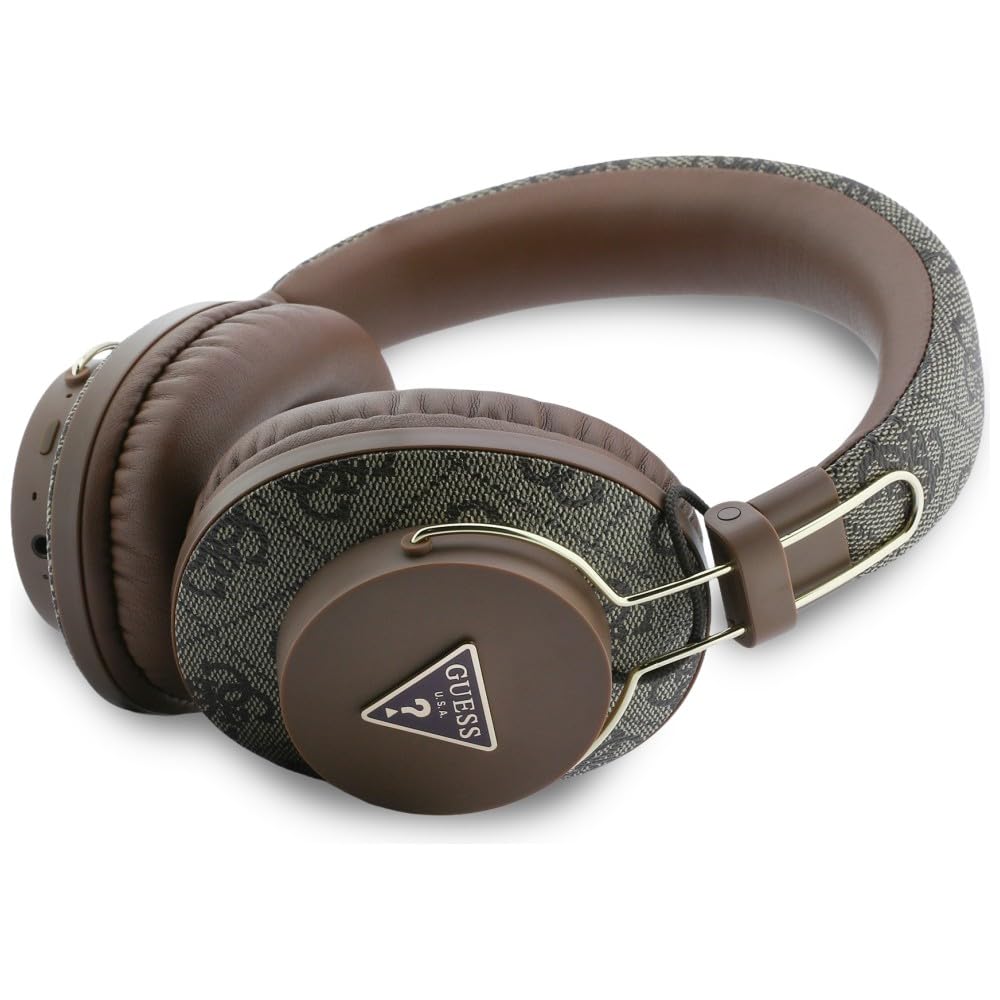 CG MOBILE Guess Triángulo Logo Bluetooth ENC Auriculares de diadema (marrón)