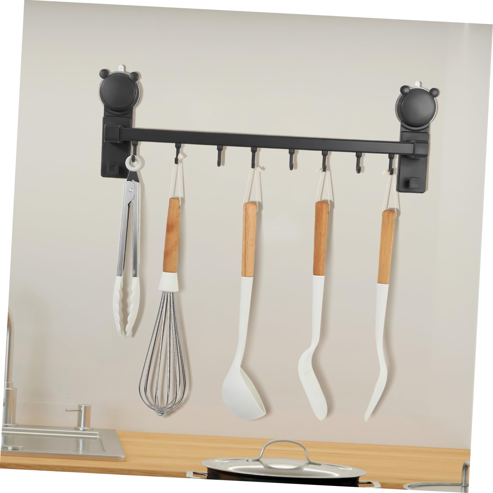 Saugnapfhakenleiste Aus Kunststoff 50cm Mit Starker Haftung Für Bad Küche Und Dusche Wandmontage Ohne Bohren Vielseitiger Organizer Für Handtücher Und Haushaltsutensilien