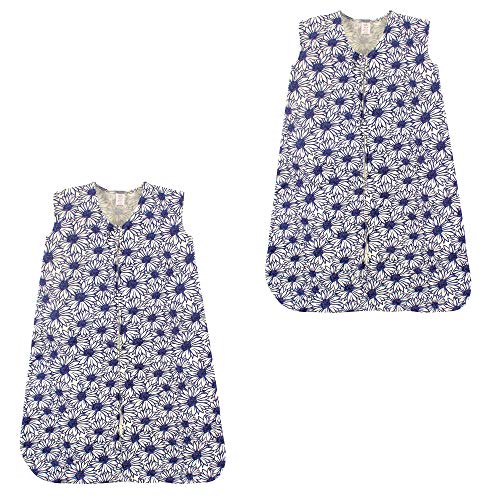 Image of Touched by Nature Baby Organic Cotton Sleeveless Wearable Sleeping Bag, Sack, Blanket, Daisy 2-Pack, 0-6 Months