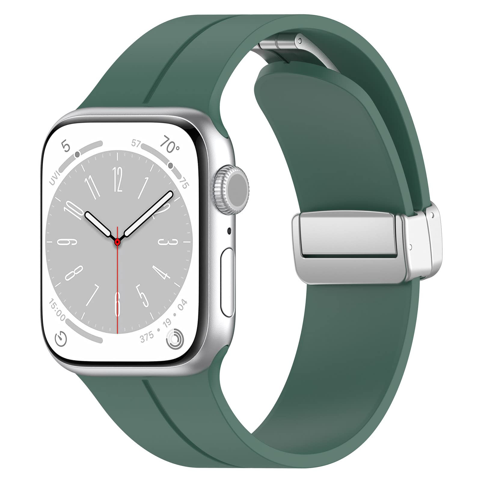 Muvtech Ace Nylon Watch Strap, Water Resistant, Titanium Hook, Comfortable Fit for Active Lifestyle, Fits 38-49mm (FLEXI SILICONE, 38mm-41mm(Green)) (B0CYSXGKV5) Amazon Price History, Amazon Price Tracker