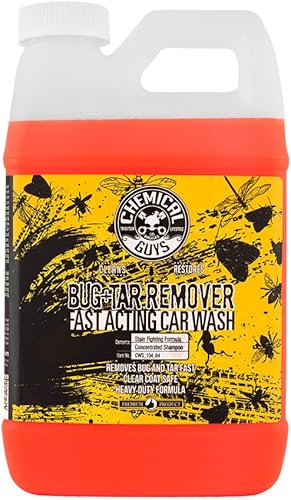 Miniatura 19 de Chemical Guys CWS_104_64A - Paquete de lavado de autos, secado y brillo – Jabón concentrado para quitar insectos y alquitrán, 64 onzas (0.5 galones)