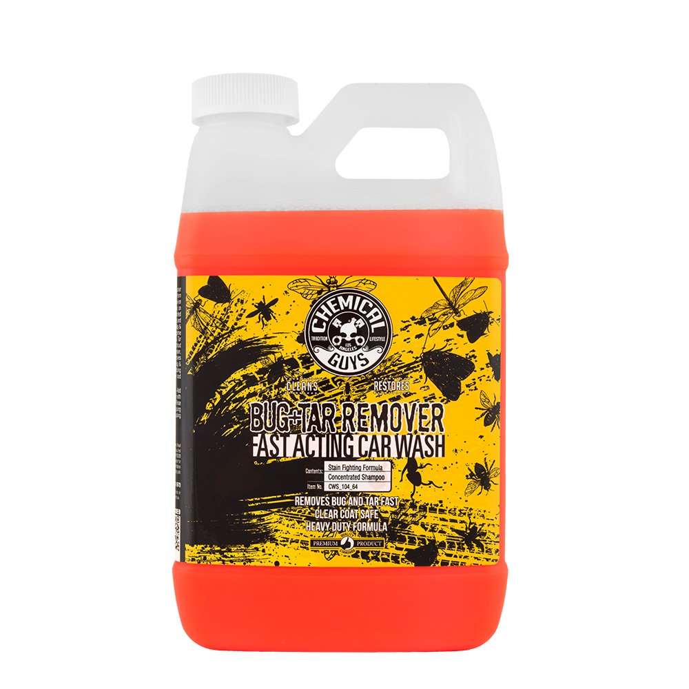 Chemical GuysBug & Tar Wash Heavy Duty Bug, Tar, Grime, Tree Sap & Bird Dropping Remover - Safe for Paint, Glass, Chrome, Plastic & All Exterior Surfaces (64 oz) CWS_104_64