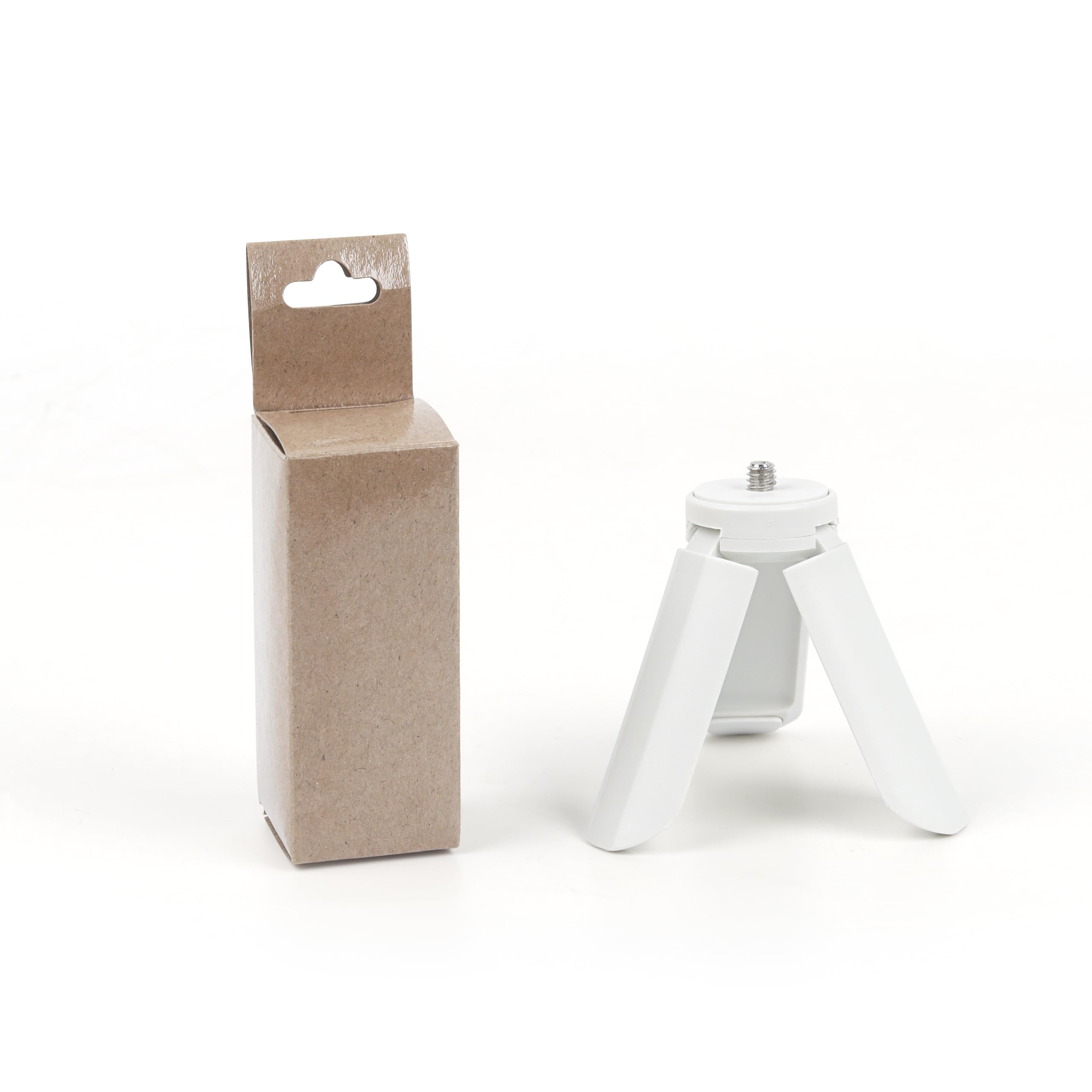 Rieibi Mini Tripod for Fuji Instax Pal/Instax Mini EVO/70/LOMO Instant Camera, White, Plastic, Slip Resistant, Pan Heads, 3x8.2cm Folded, 32cm Extended