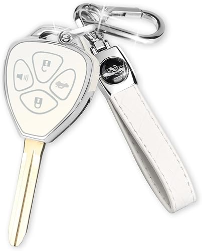 Miniatura 8 de QBUC Funda para llavero Toyota con llavero, funda para llave de automóvil para Toyota Camry 2007-2011  Avalon Corolla 2008-2013  Venza 2009-2016 con