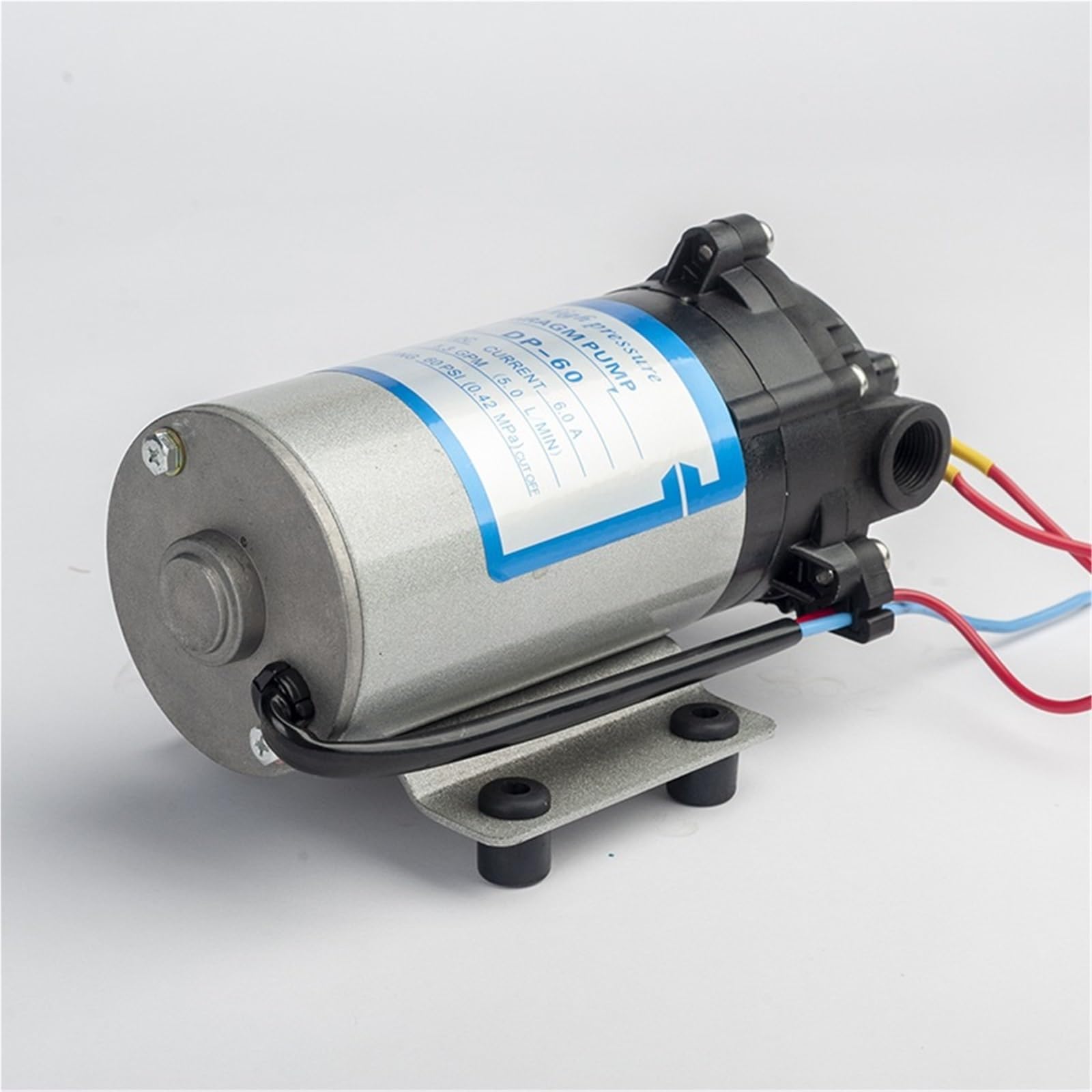 Mini bomba de diafragma de alta presión DP-60, 12 V/24 V, bomba de pulverización de agua for barredora, bomba eléctrica de CC(DP-60A-12V)