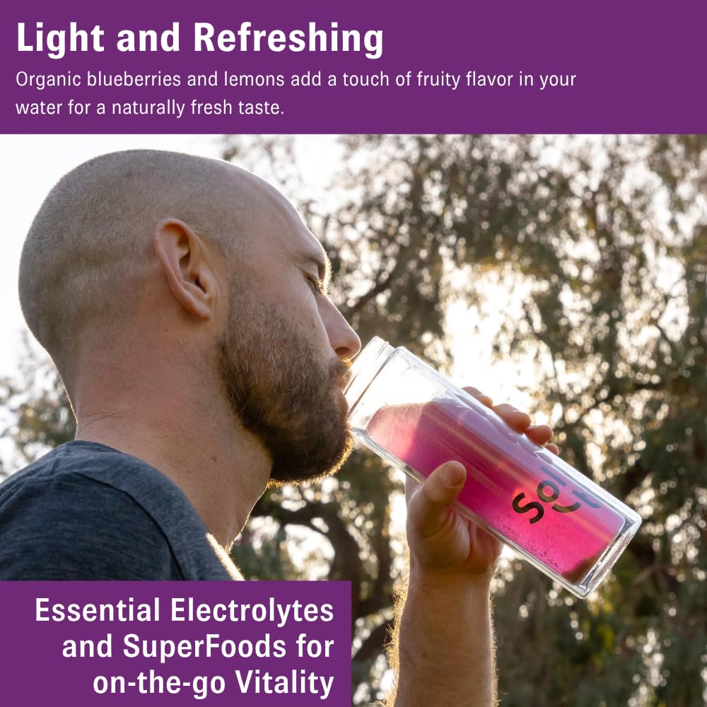 Sol-ti Organic Electrolyte Hydration + Skin, Blueberry Lemon SuperStix 14ct — Amazon image 5