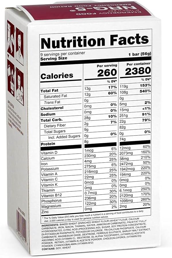 Katadyn NRG-5 Emergency Food Ration, tan : Tools & Home Improvement