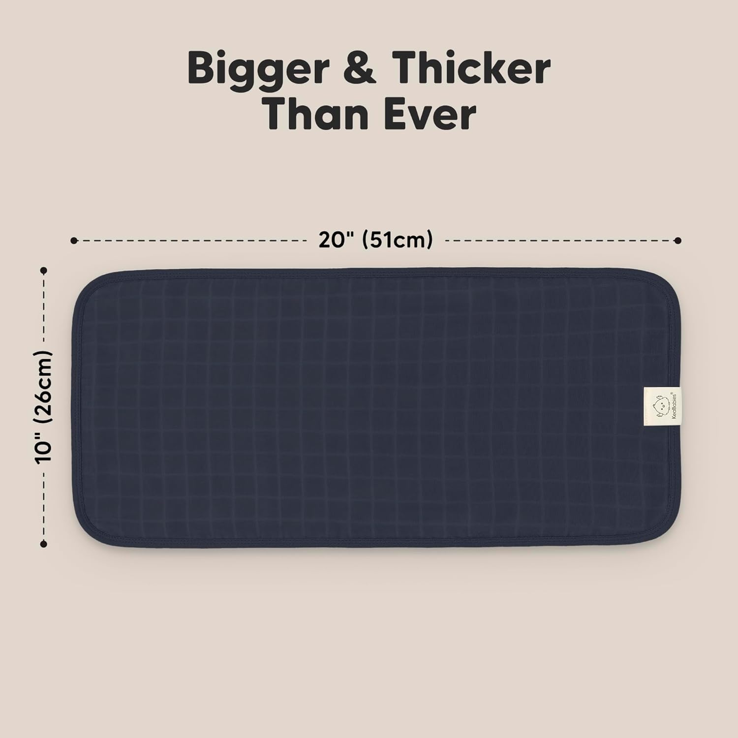 KeaBabies Cotton Muslin Burp Cloths Baby Boy, Girl - 5-Pack Soft & Absorbent Burping Cloth for Babies, Large Baby Towels & Washcloths for Newborn, Spit Up Rags, No Shrink, 20x10" (Eclipse) - Image 2