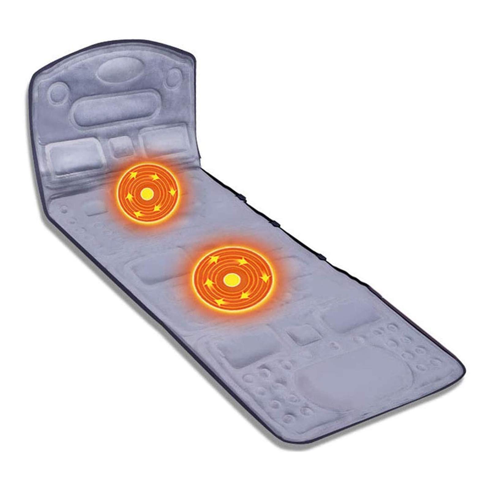 Colchón de Masaje térmico multifunción para Todo el Cuerpo, con calefacción y 9 Motores de vibración, Ideal para aliviar el Dolor de Cuello, Espalda, Cintura y piernas.