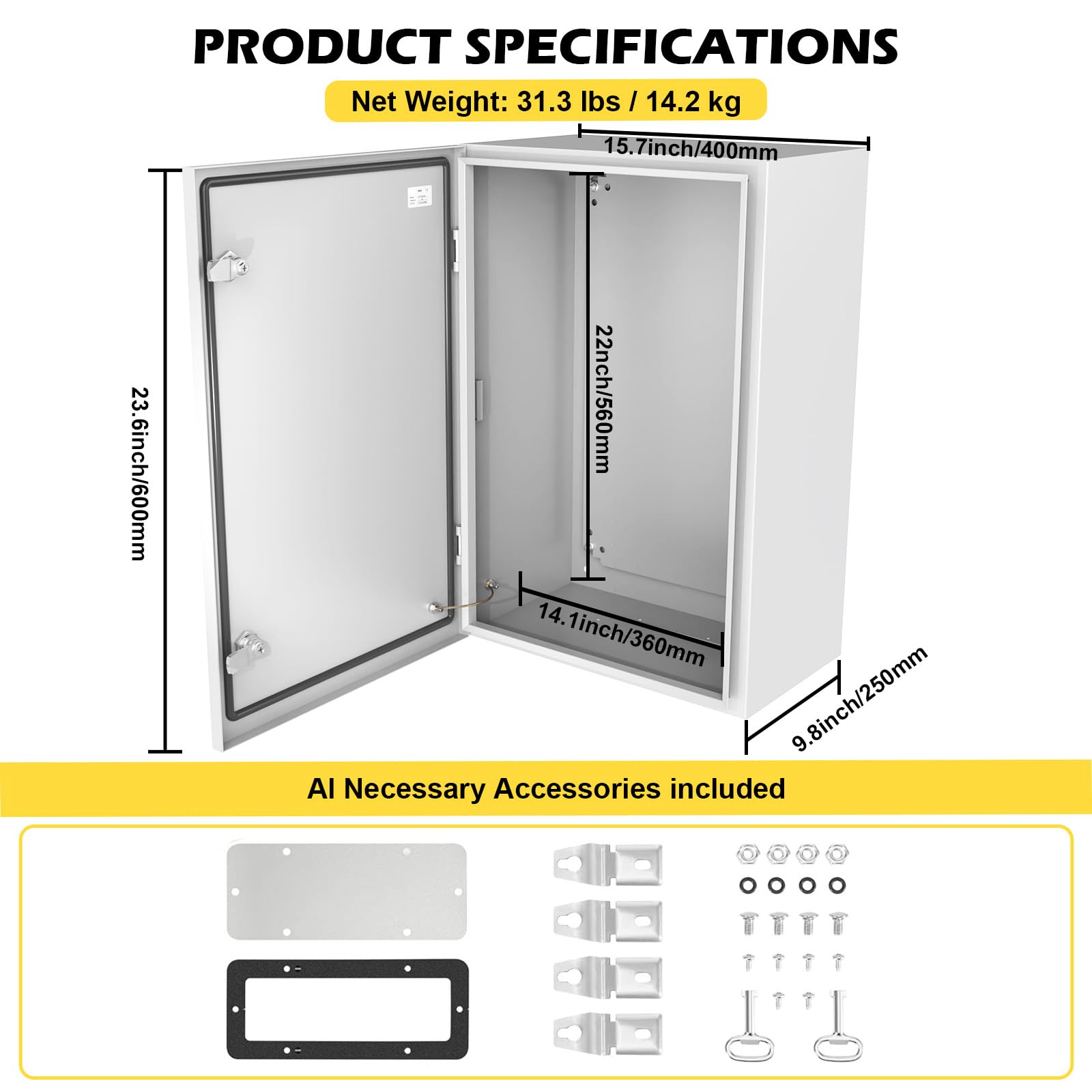 NEMA Steel Electrical Box - Waterproof & Weatherproof -7