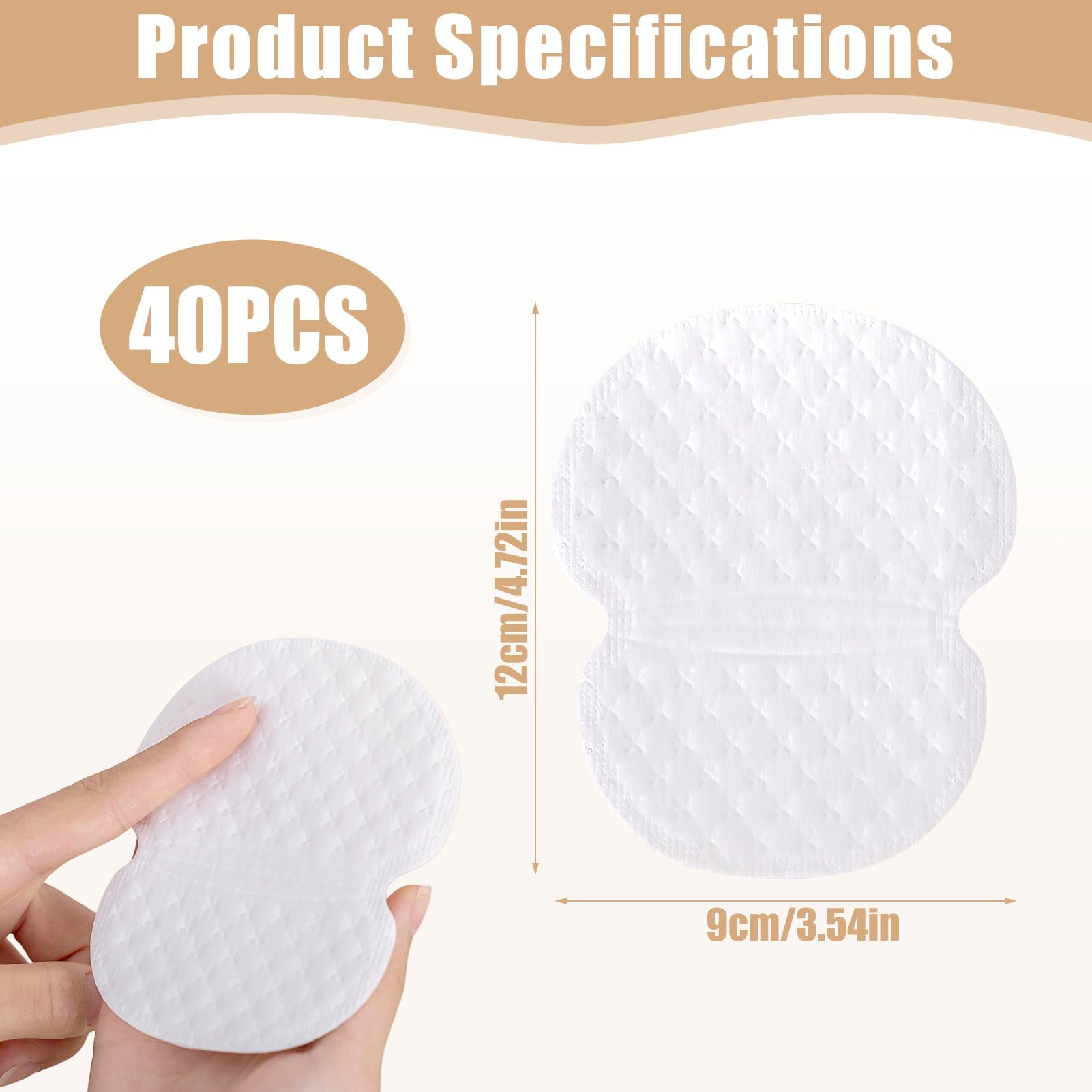40 Parches Almohadillas Sudor Axilas Mujer Hombre, Parches Antitranspirante Axilas, Invisibles y Cómodos para las Axila - Protección Antimanchas de Sudor para Mujeres y Hombres