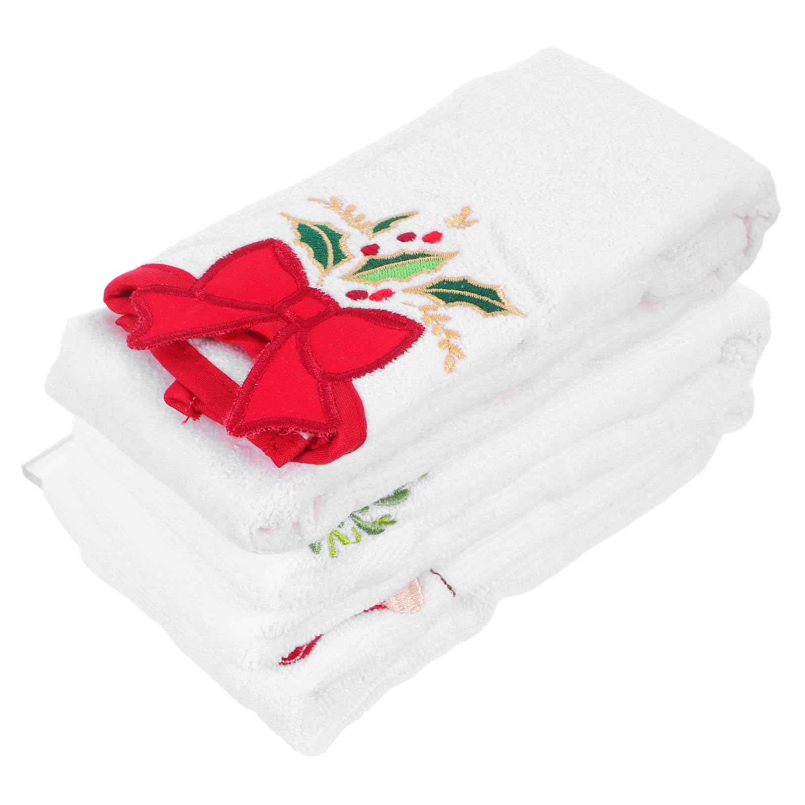 Serviettes de Noël en coton pour décorer la table de cuisine et salle de bain