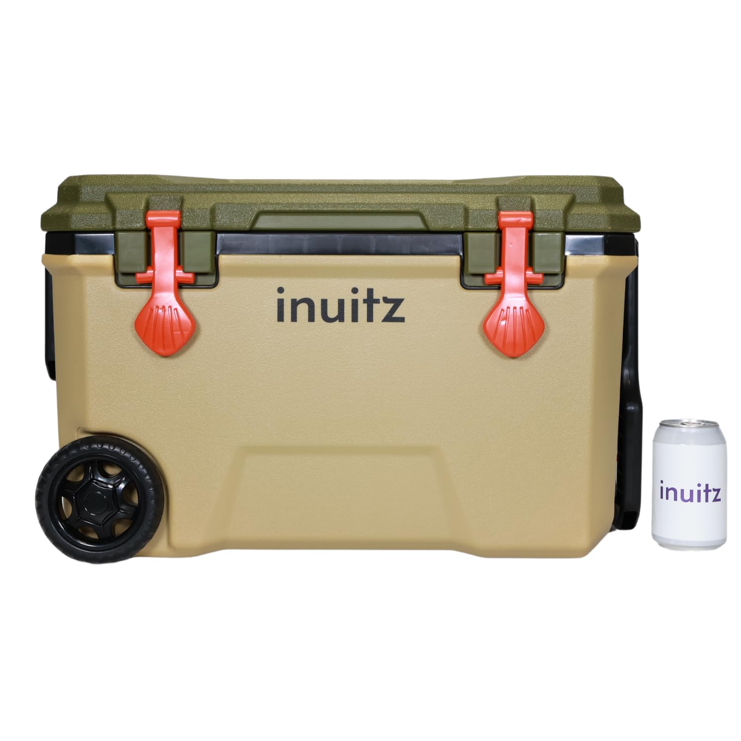 Inuitz Nevera Portatil 36 litros, Nevera Playa, Nevera pequeña portatil, Nevera de Playa, Nevera Camping, Nevera con Ruedas, Nevera portatil con Ruedas