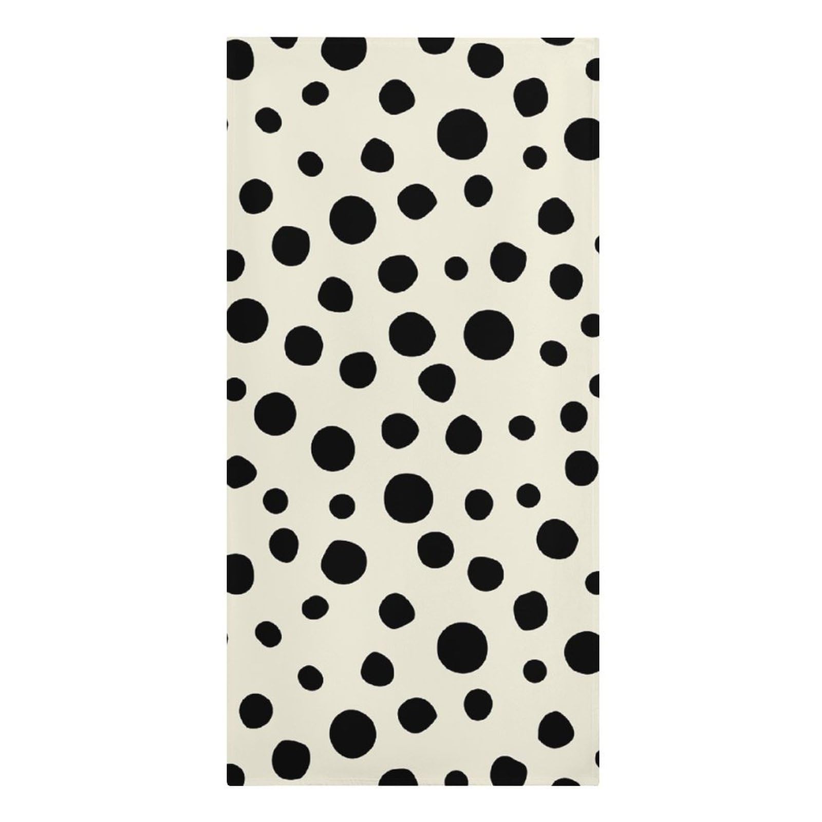 asbwuo Cream Dot Pictures Beach Towels Extra Large Quick Dry Absorbent