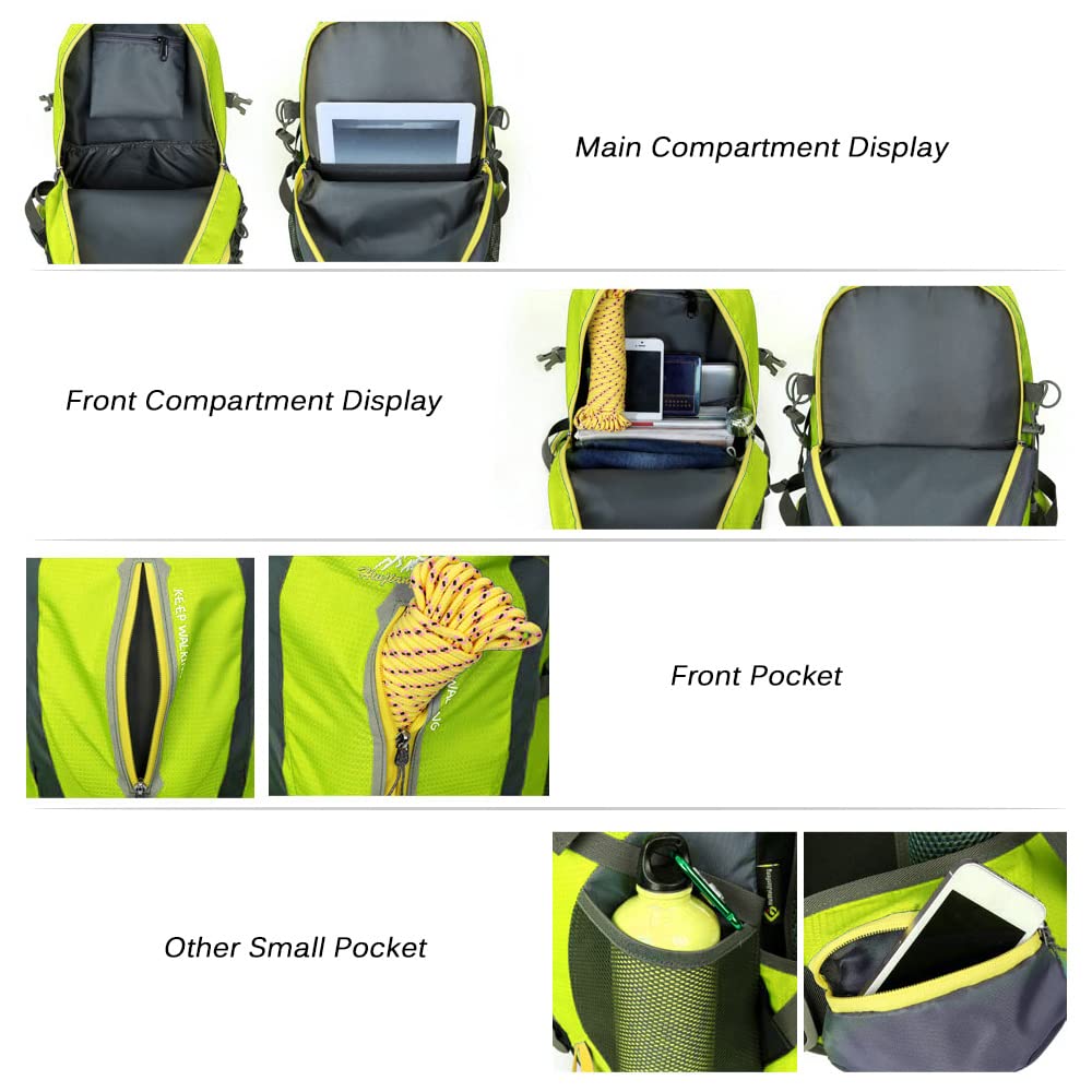 Zaino Militare,40L Water Resistant Travel Zaino Campeggio Escursione Laptop Daypack Trekking Climb Borse Posteriori per Gli Uomini Donne