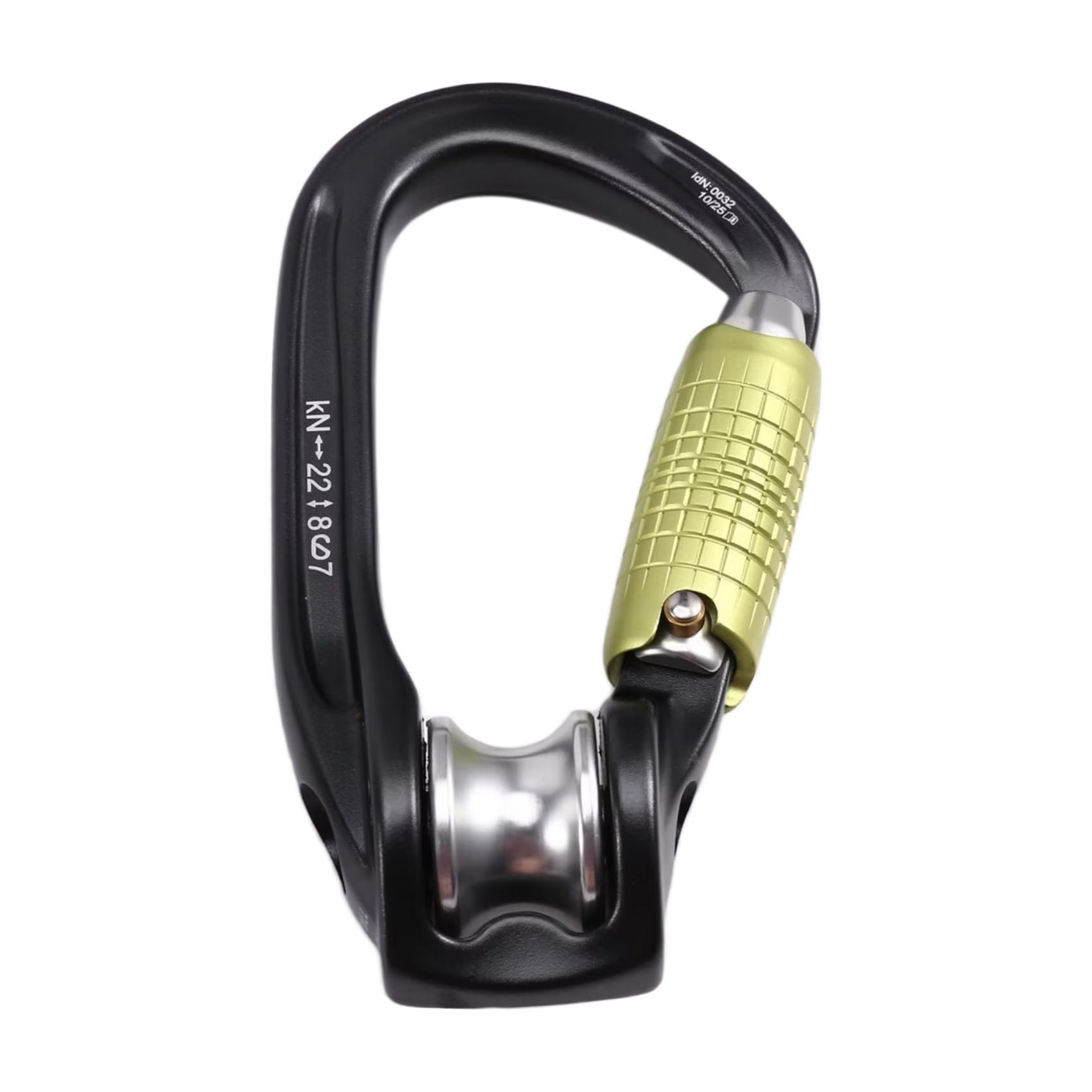 Xnuiasqe Climbing Carabiner ROLLCLIP Z Pulley Screwlock Triact-Lock Locking Carabiners for Outdoors Rock and Ice Climbing
