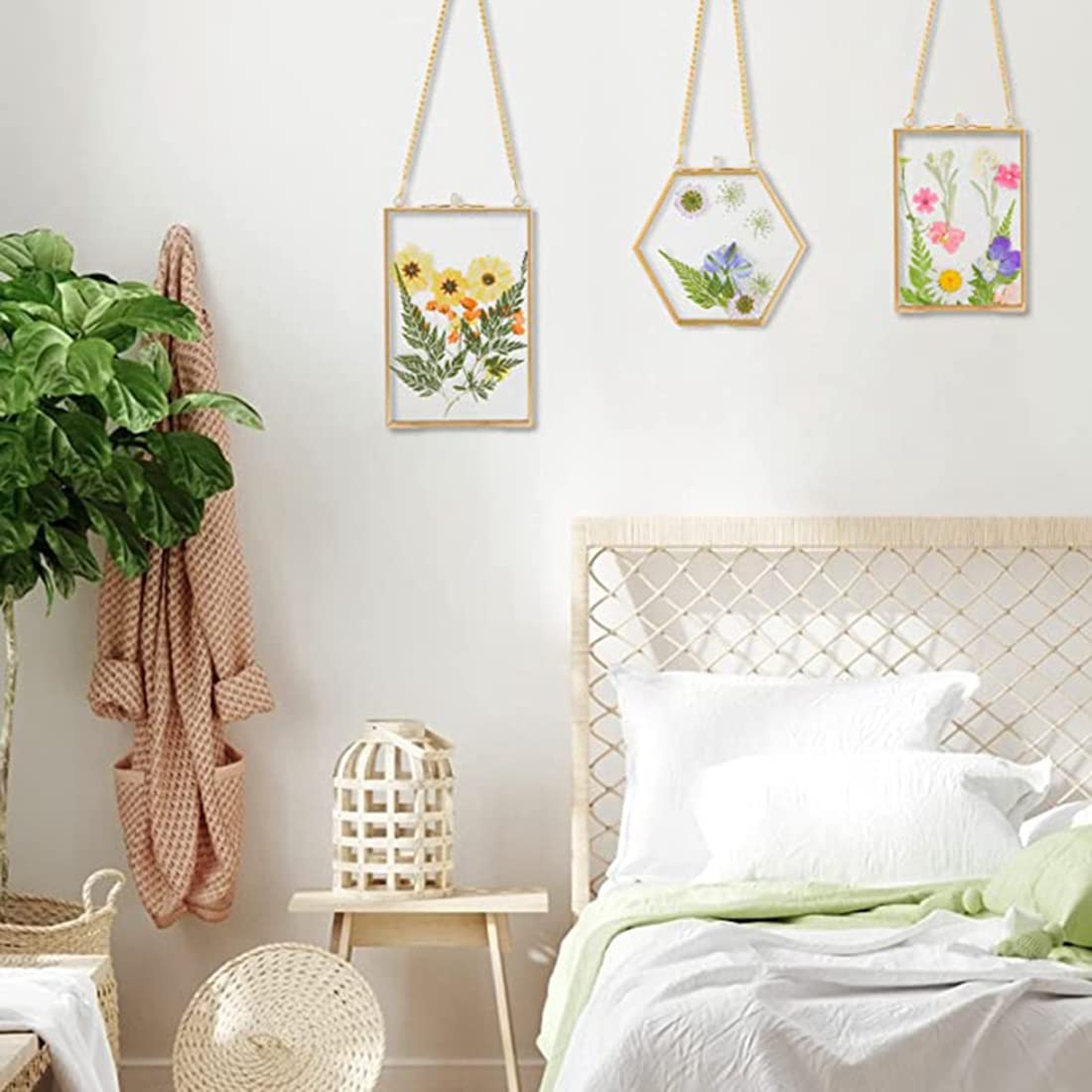 Amosfun Cornice Creativa Bifacciale per Esposizione di Fiori