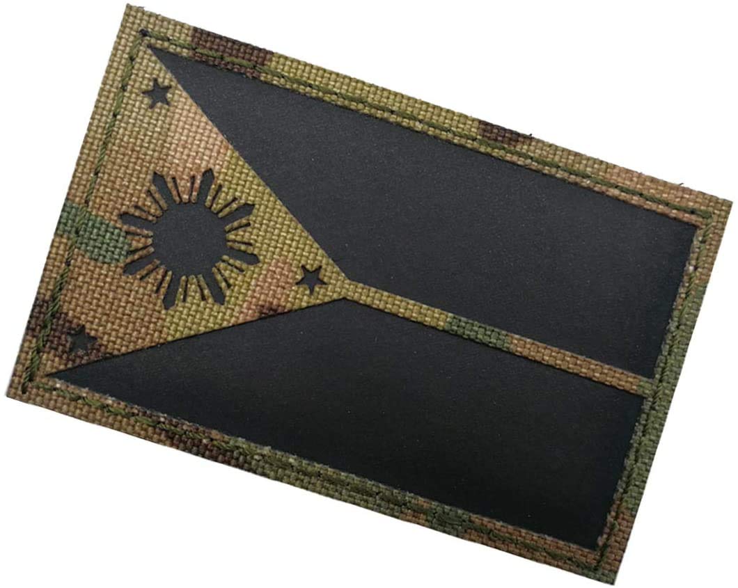 Toppa Con Bandiera Delle Filippine IR Rifrangente (5 Pezzi) – Tattica Militare Con Gancio E Occhiello
