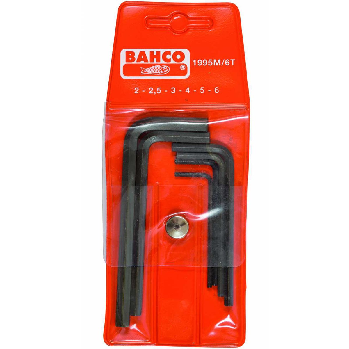 Bahco 1995M/6T Hexagon Offset Screwdriver Set, Black/Orange, Set of 6 Piece