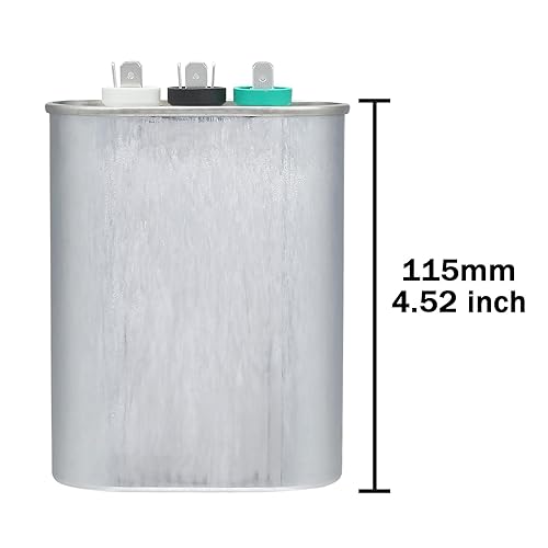 Miniatura 53 de Condensador ovalado de arranque para aire acondicionado, 7.5 uF 370/440VAC 50/60Hz CBB65 CBB65A, arranque de motor de ventilador, bomba de piscina