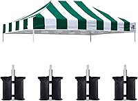 Vista 22 de Eurmax - Toldo de repuesto, 10 x 10, elige entre 30 colores, solamente toldo, regalo de 4 unidades de bolsas