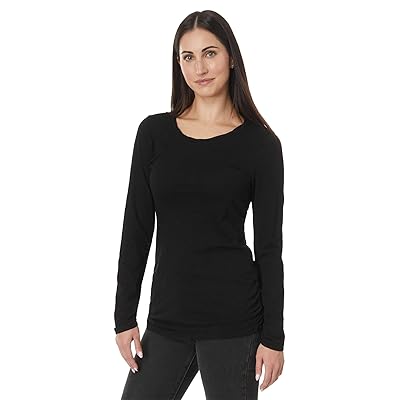 Mod o doc Long Sleeve Twisted Scoop Neck T Shirts Women