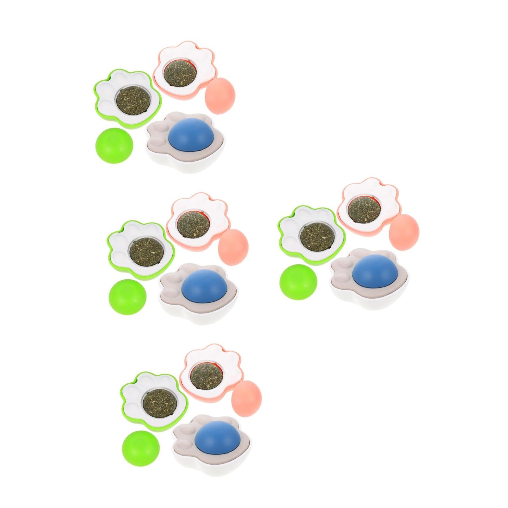 Toddmomy 12pièces Jouet Interactif pour Chat avec Boule De Cataire Comestible Stimule Le Jeu Et Hygiène Jouet Indoor pour Chatons