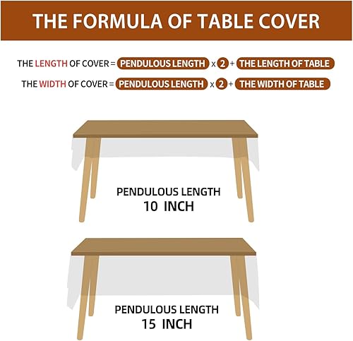 Miniatura 6 de Deep Dream Mantel de 70 x 86 pulgadas, mantel ampliado mejorado, sin arrugas, antidecoloración para mesa rectangular, decoración de mesa para