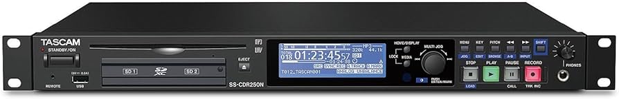 タスカム USB・SD・CDレコーダー SS-CDR200 美品 リモコン付 SS-CDR200 | Solid State/CD-RW Audio Recorder | TASCAM - United States