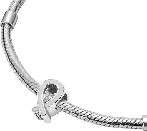 Miniatura 2 de Awareness Ribbon Cancer - Cuenta de plata de ley 925 para Pandora y pulseras o collares similares
