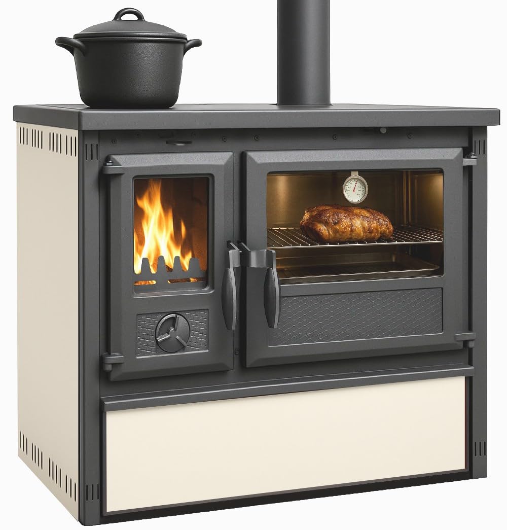 Küchenofen Holzherd Modell Forno - creme - 6 kW
