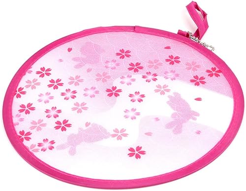 MXY Ventilador plegable estilo japonés de verano redondo plegable de mano, hermoso patrón, decoración de festivales, boda, cumpleaños, decoración MXY Ventilador plegable estilo japonés de verano redondo plegable de mano, hermoso patrón, decoración de festivales, boda, cumpleaños, decoración
