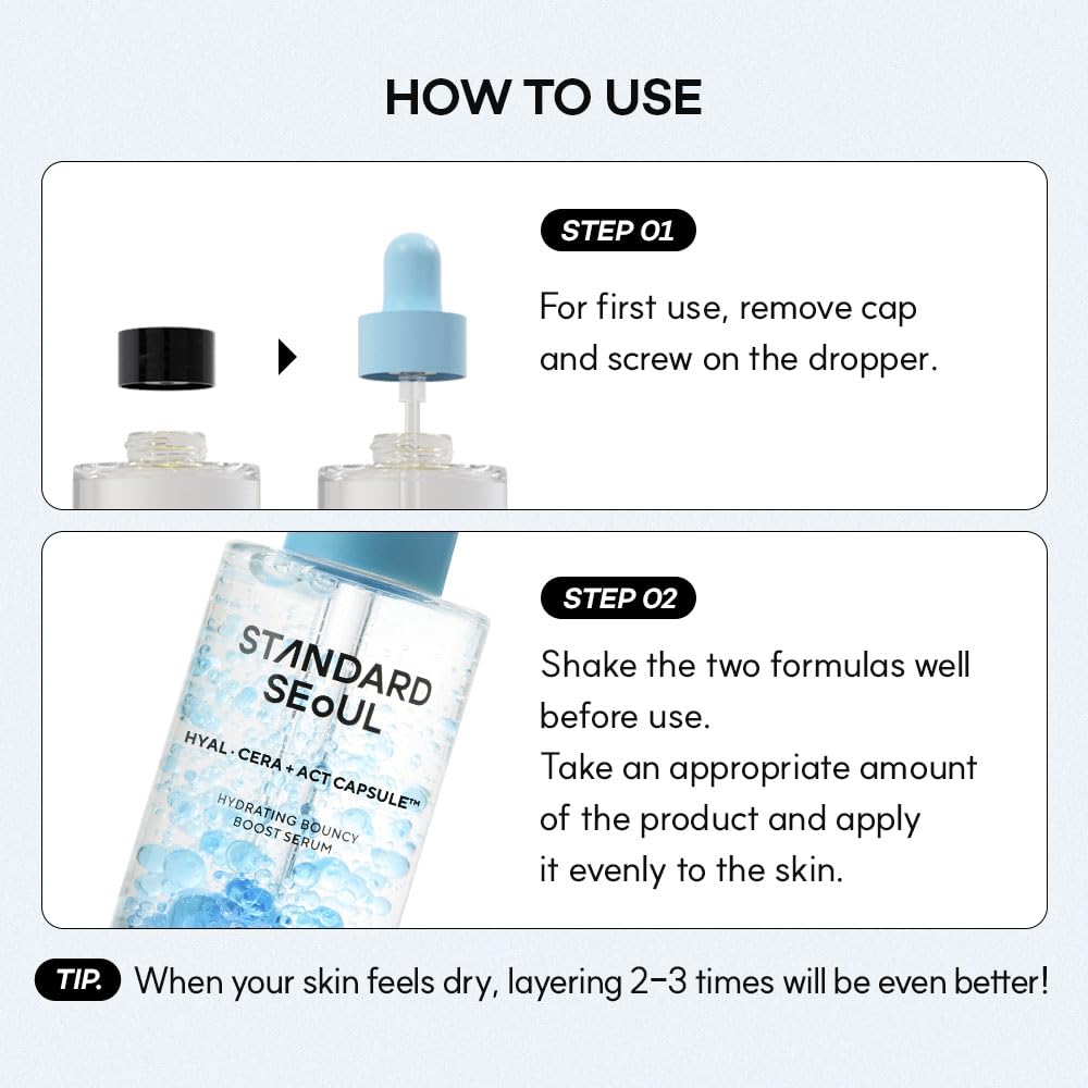 Hydrating Serum with Hyal·Cera Capsules – Deep Moisture for Inner Dryness, Fast-Absorbing Lightweight Texture, Daily Use for Sensitive Skin, 30ml - Image 8