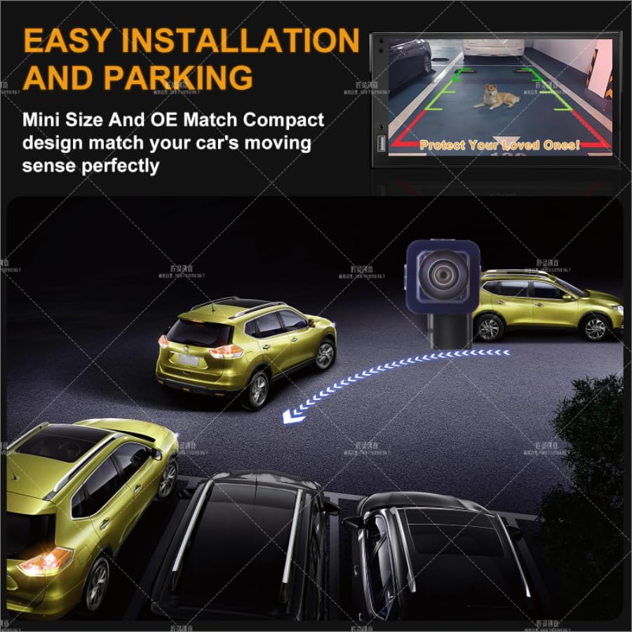 Image of Backup Camera Compatible with Ford: Explorer Sport Utility 2013 2014 2015 Replaces OE# EB5Z-19G490-A Plug and Play-Rear View Reverse Parking Assist Back Up