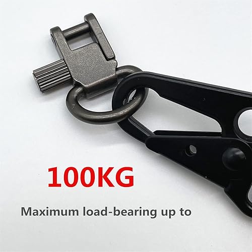 Miniatura 3 de DDOUT Soportes giratorios de eslinga, clip de fijación de metal resistente con anillo en D