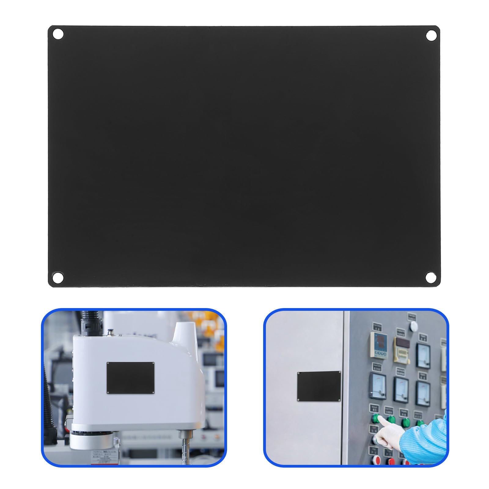 STOBAZA 30 Schwarzes Aluminiumlegierungs Schild 15x10cm