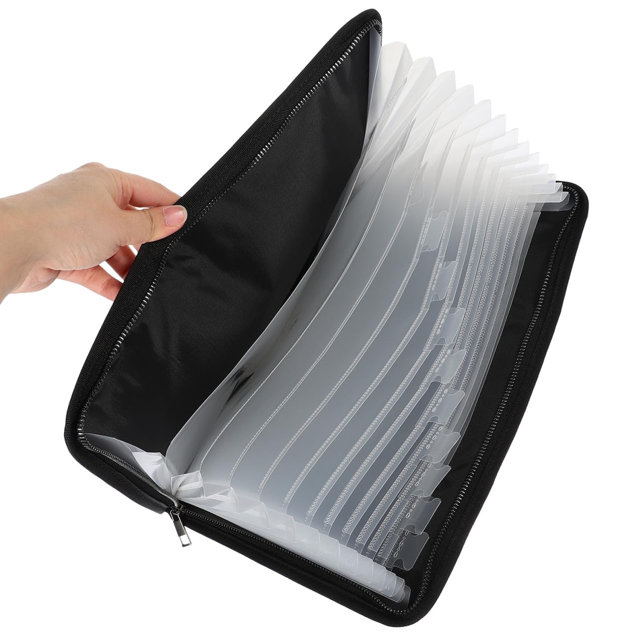 jojofuny Borsa Portadocumenti Ignifuga Rivestita in Silicone Organizer Espandibile Per Documenti Carte Passaporti Denaro Certificati Portatile Per Impiegati Studenti Viaggiatori d Affari