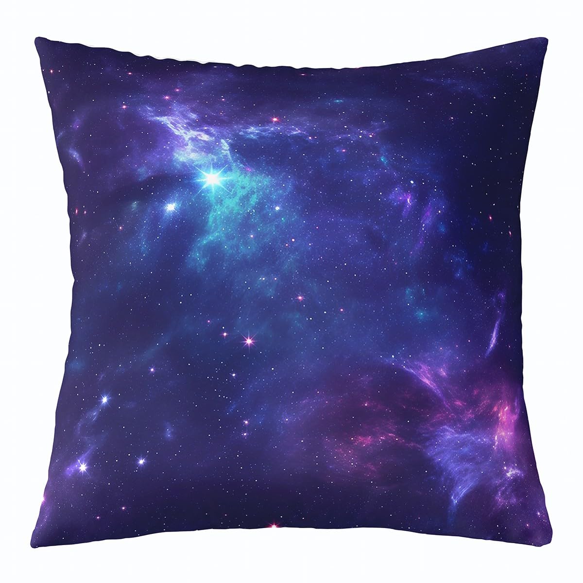 Homemissing Outer Space Throw Pillow Covers 40x40cm 1Pcs Kids Purple Galaxy Cushion Cover for Sofa Bed Chair Car Universe Planet Printed Decorative Pillowcase Starry Sky Outdoor Cushion Case