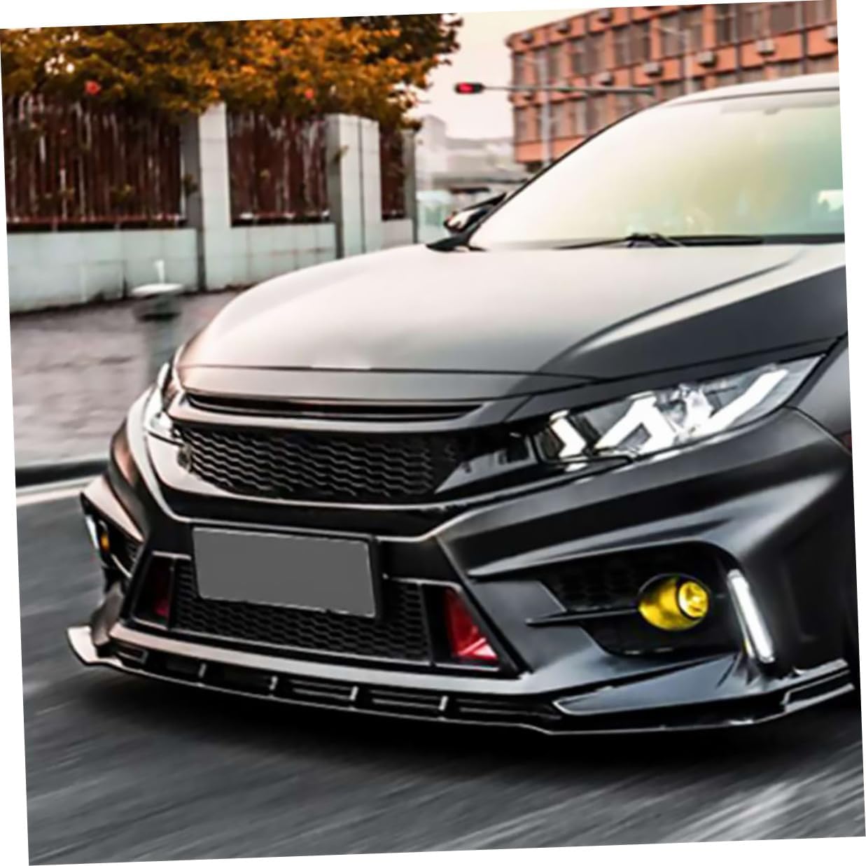 CALLARON Universal Car Grille Mesh Honeycomb 40cm X 120cm Abs Plastic Auto Bumper Grille Sheet for Front Air Intake Replacement