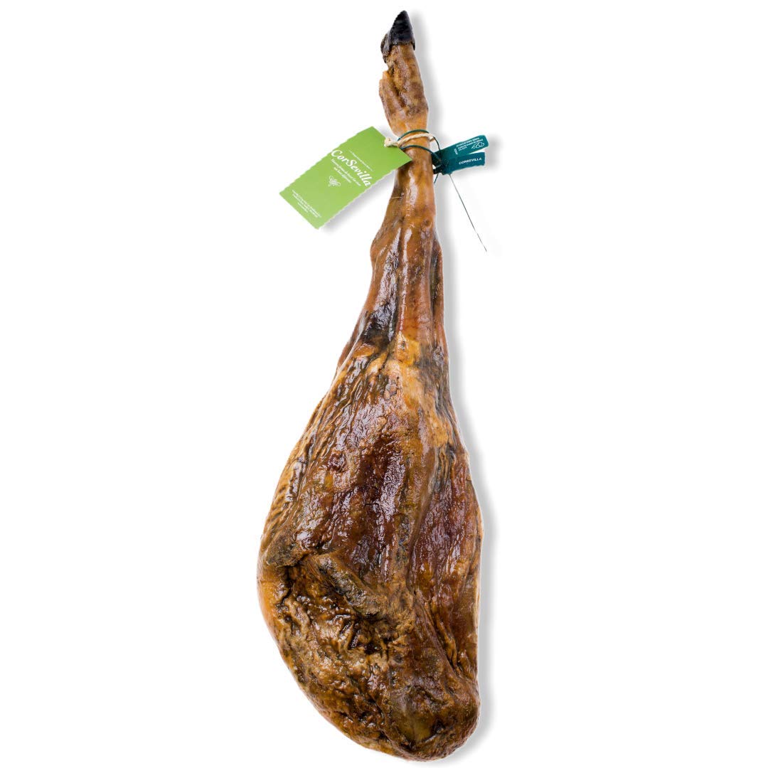 Corsevilla - Jamon de Cebo de Campo - Iberico - Jamon Iberico - Calidad Gourmet - Sin Gluten - Sin Lactosa - Raza Iberica - Regalo - (7.5 Kilogramos. aprox.)