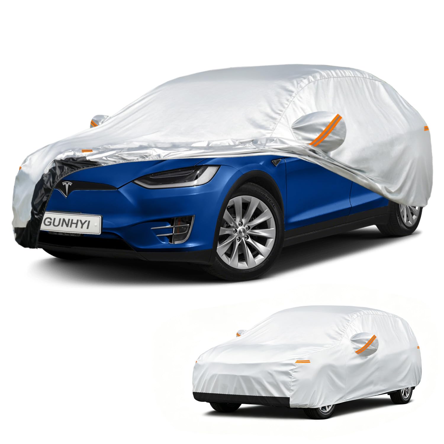 GUNHYI Car Cover Custom Fit Tesla Model S (2012-2026) Waterproof for Automobiles, Oxford Sun Rain Dust Snow Protection (Ships from US Warehouse, Delivery 3-8 Days)