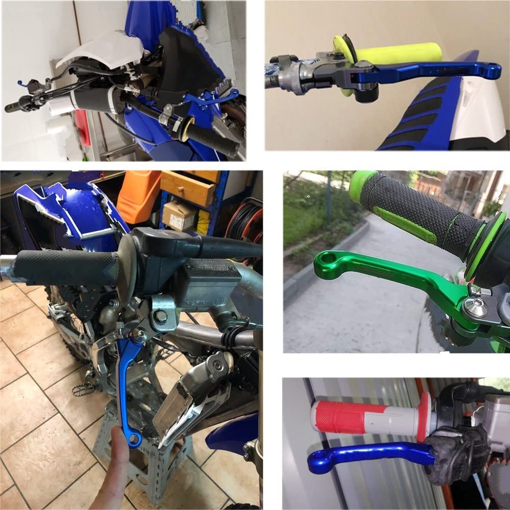 Moto Leviers d'embrayage De Frein pour Y&amaha YZ125 2015 2016 2017 2018 Moto CNC Accessoires Dirt Bike Freins Moteur Frein Embrayage Leviers Poignée (Couleur : BlackOne)