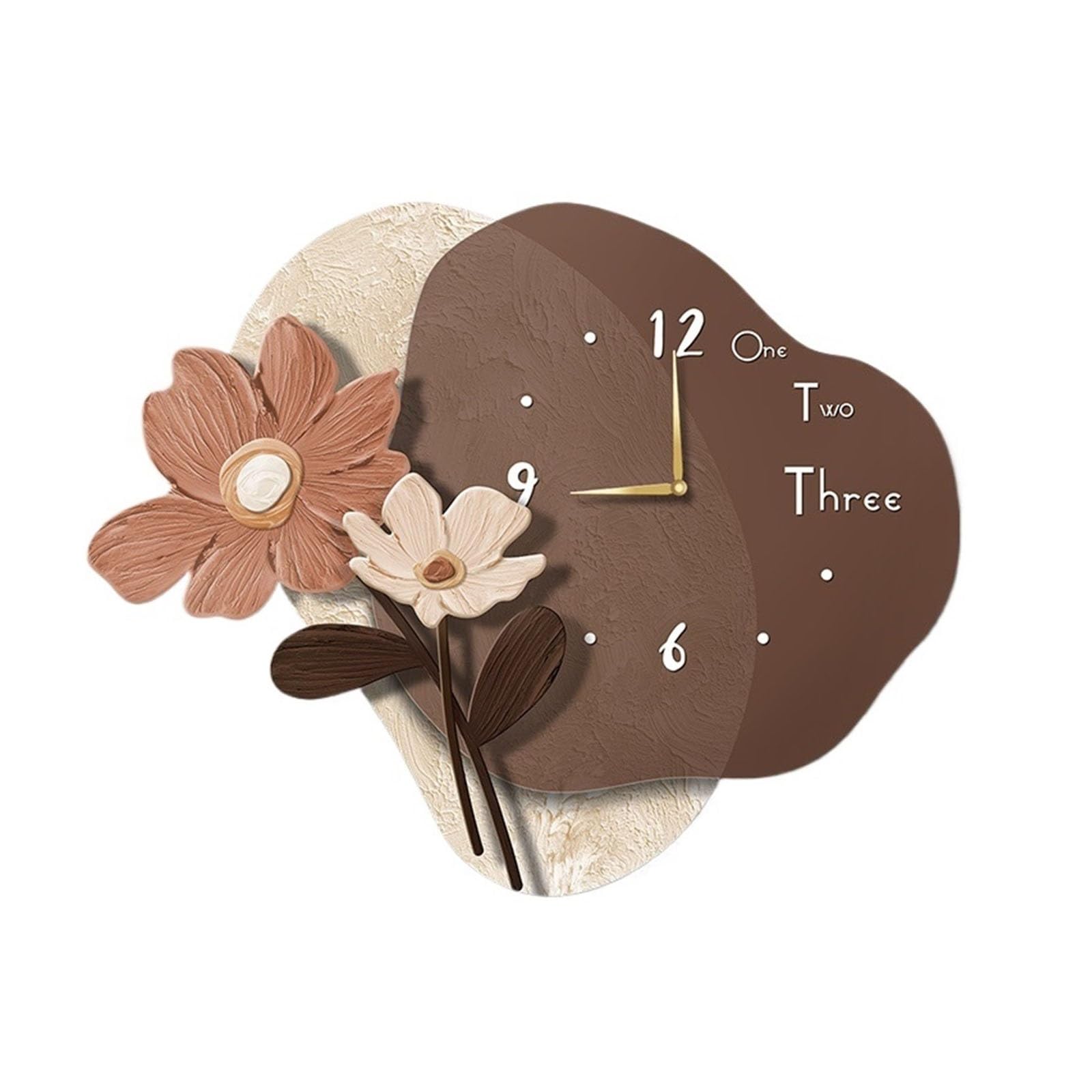 Reloj Cocina Reloj de Pared Decorativo LED con diseño Flores