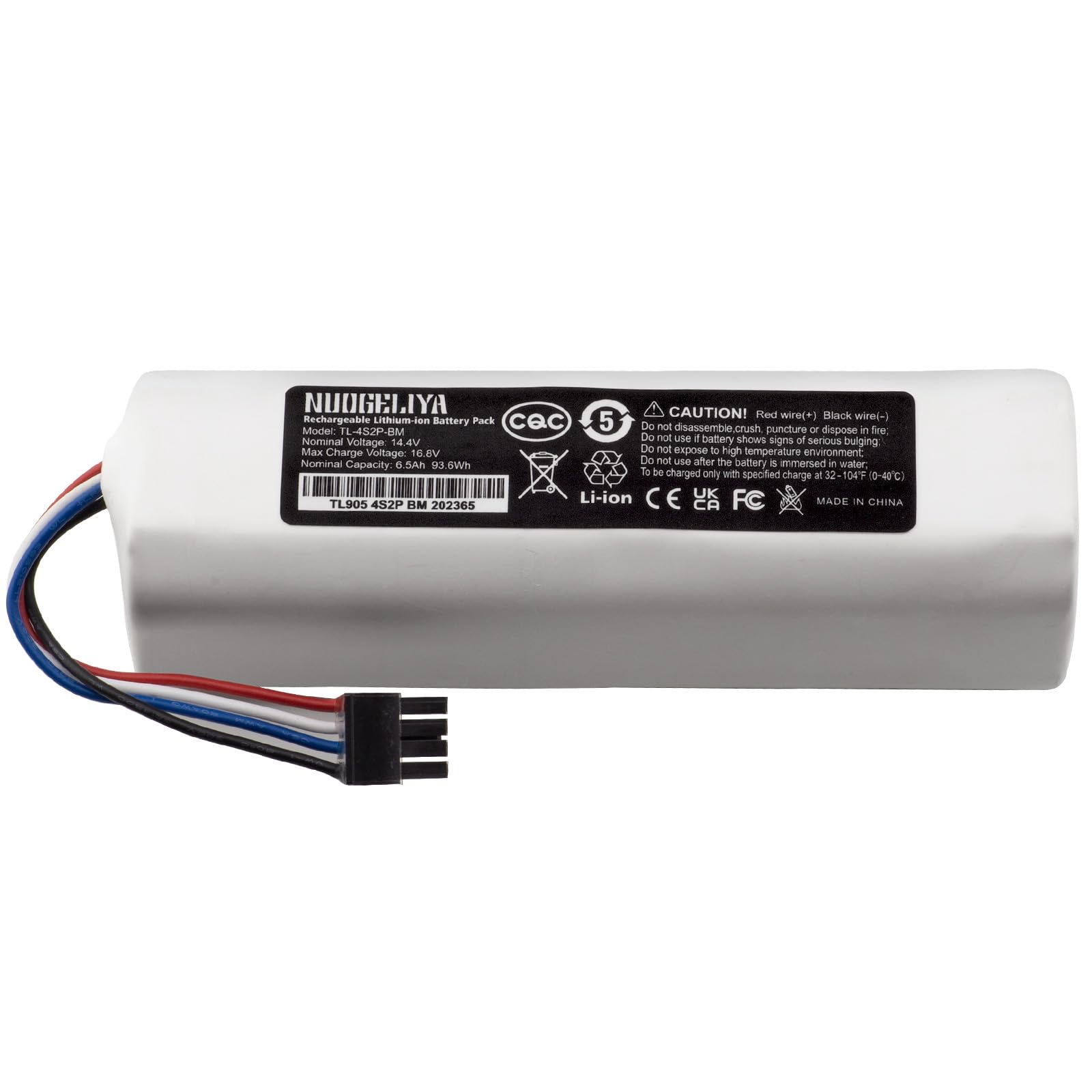 Per Dreame D9 F9 BOT L10/Pro/Plus TRUEVER Finder Rls3 Robot Aspirapolvere 14.4V 6500mAh Li-ion Batteria di Ricambio
