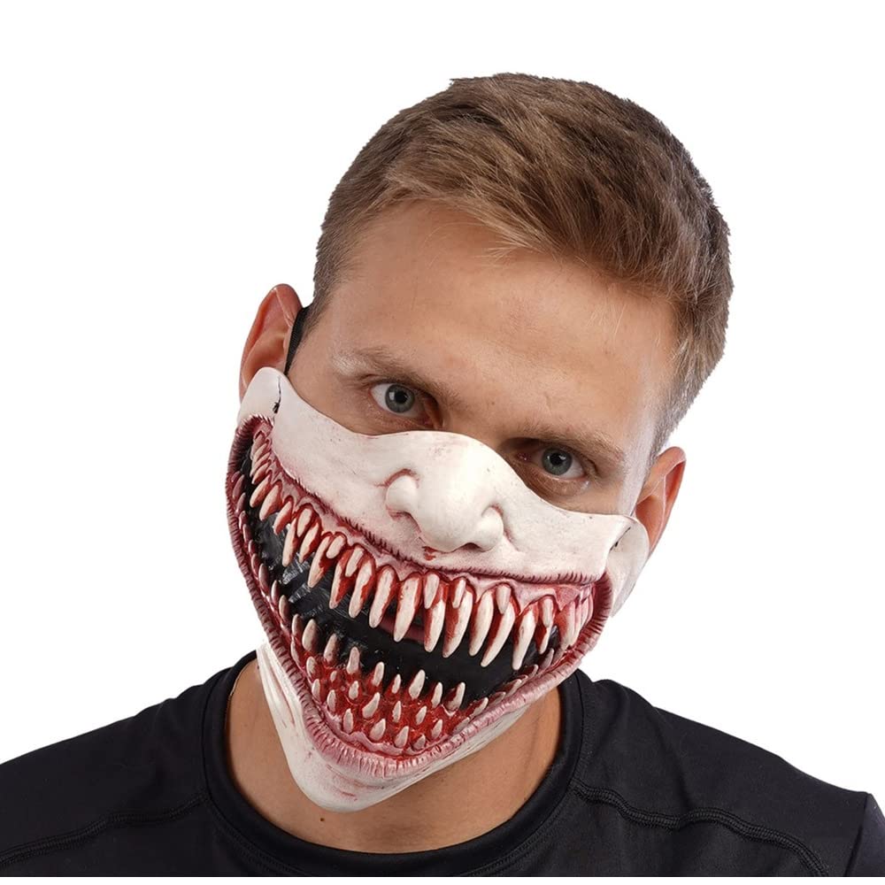 Stylex Halloween Latex Half Mask Fancy dress Cosplay Clown Skull Costume Accessories (Creepy Chuckle)