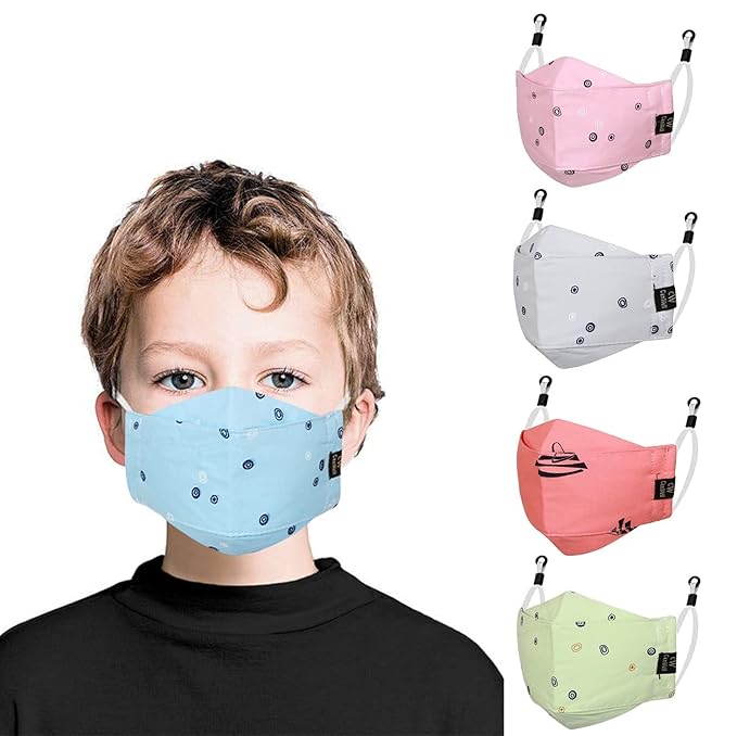 CENWELL Kids 3D Mask Reusable, Washable, Breathable & Comfortable