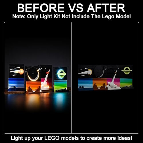 Miniatura 2 de Hilighting Kit de luces mejorado para Lego Tales of The Space Age, compatible con Lego 21340 (modelo no incluido)
