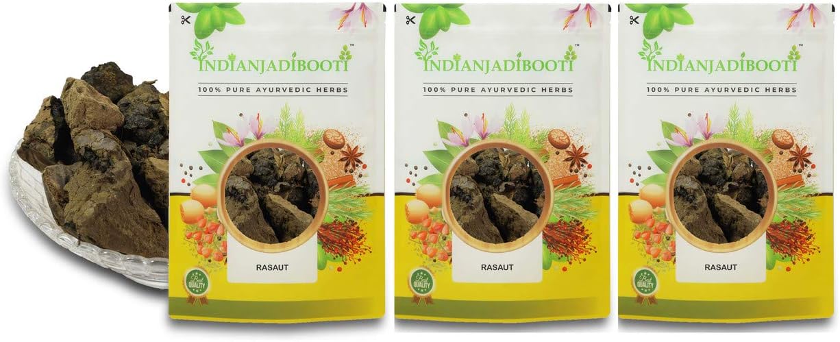 IndianJadiBooti Rasaut - Raswanti - Rasanjana - Rasavanti - Berberis Aristata Root Gum, 3 Packs of 900 Grams